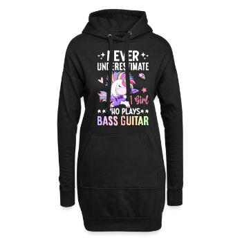 Bassiste Bassiste - Sweat-shirt à capuche long Femme - noir - Devant