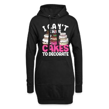Pâtissier, Pâtissier, Pâtissier - Sweat-shirt à capuche long Femme - noir - Devant