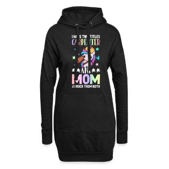 Carpentry Woodworker - Hoodie Dress - black - Front