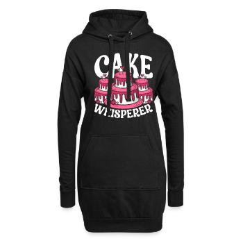 Cake Whisperer Tortenkünstler Konditor Patissier - Hoodie-Kleid - Schwarz - Vorne