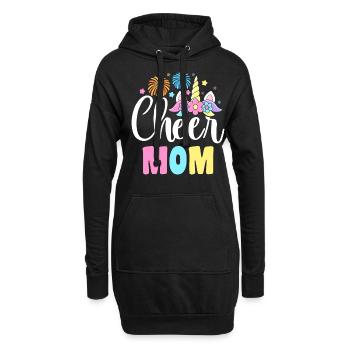 Pom-pom girl pom-pom girl - Sweat-shirt à capuche long Femme - noir - Devant