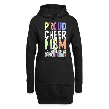 Pom-pom girl pom-pom girl - Sweat-shirt à capuche long Femme - noir - Devant