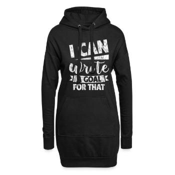 Je peux écrire un objectif pour ce 3 - Sweat-shirt à capuche long Femme - noir - Devant
