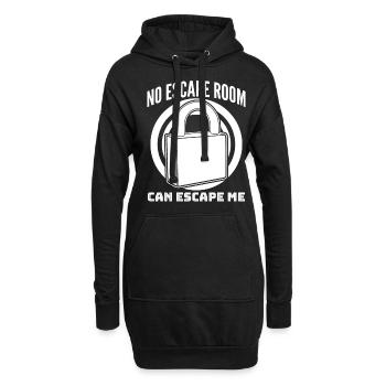 Escape Room Joke Escape Game - Hoodie-Kleid - Schwarz - Vorne