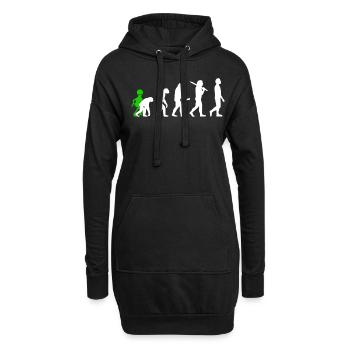 Alien, OVNI, UAP, Espace, Objet volant de l’espace - Sweat-shirt à capuche long Femme - noir - Devant