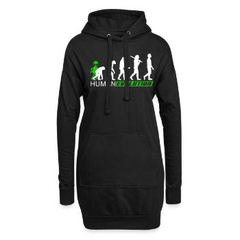 Alien, OVNI, UAP, Espace, Objet volant de l’espace - Sweat-shirt à capuche long Femme - noir - Devant