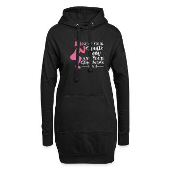 Culturiste - Sweat-shirt à capuche long Femme - noir - Devant
