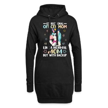 Organismes féminins d’application de la loi - Sweat-shirt à capuche long Femme - noir - Devant