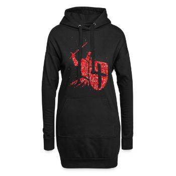 Kreuzritter Ritter Tempelritter Kreuzritterorden - Hoodie-Kleid - Schwarz - Vorne