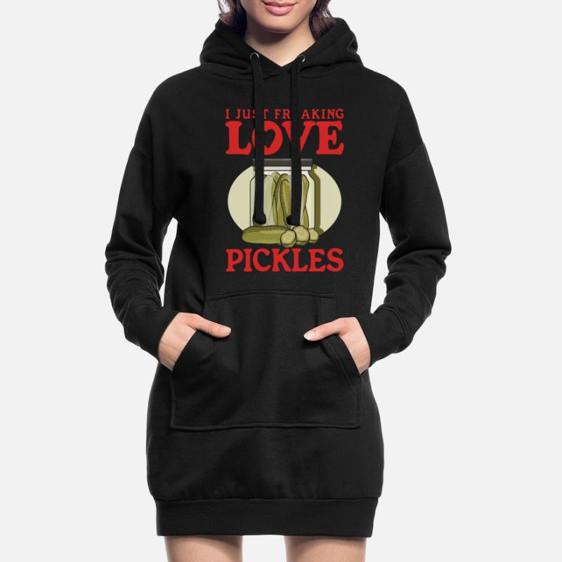 Concombre cornichon cornichon Kukumer concombre cadeau Sweat-shirt à capuche long Femme