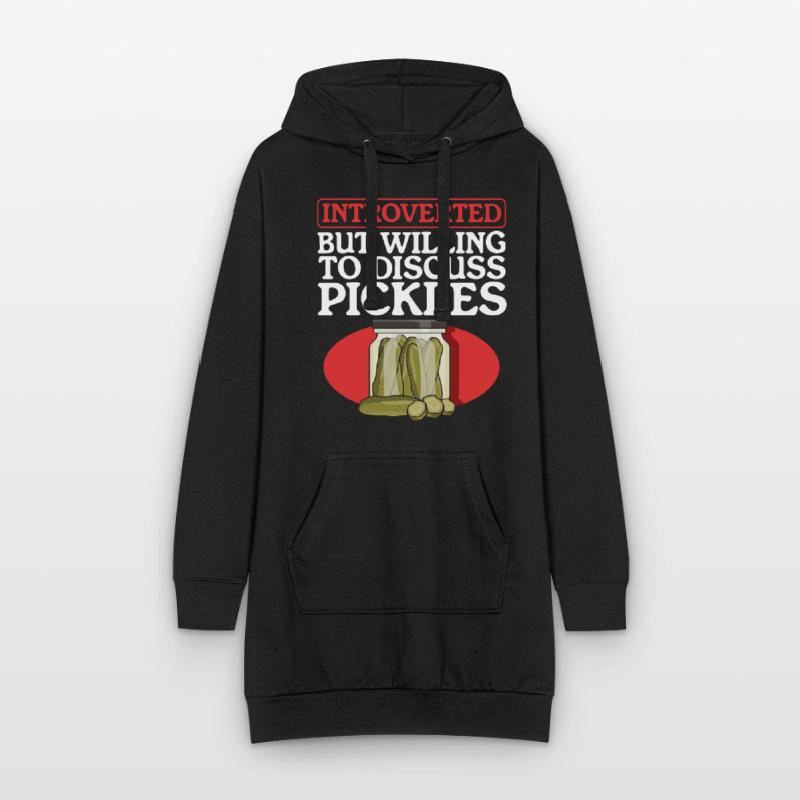 Cornichons de concombre Cornichon Kukumer concombre cadeau Sweat-shirt à capuche long Femme
