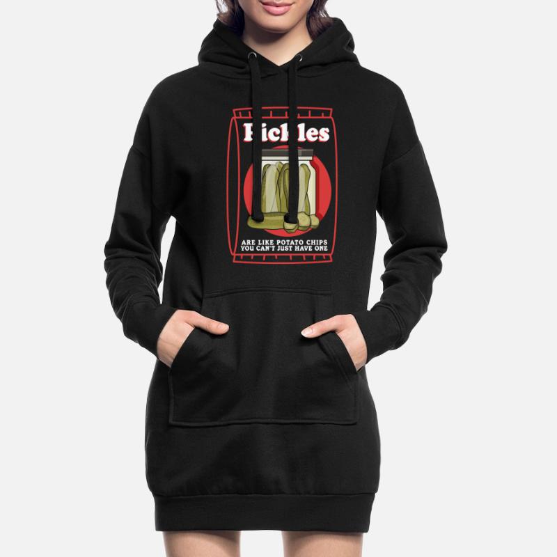Cornichons de concombre Kukumer cornichon concombre cadeau Sweat-shirt à capuche long Femme