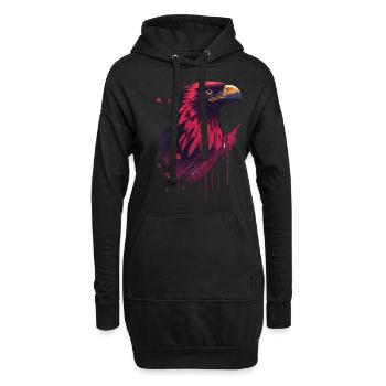 Mascotte d’aigle Pride Sport et Nation Armoiries - Sweat-shirt à capuche long Femme - noir - Devant
