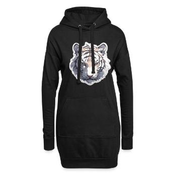 Tiger Wildcat Tiger Baby Baby Tiger Africa - Sweat-shirt à capuche long Femme - noir - Devant