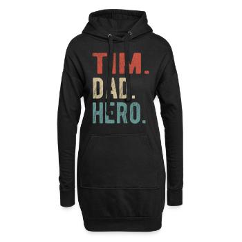 Tim Papa Held - Hoodie-Kleid - Schwarz - Vorne