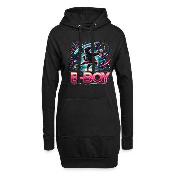 Breakdance Breakdancer Breakdance Kinder - Hoodie-Kleid - Schwarz - Vorne