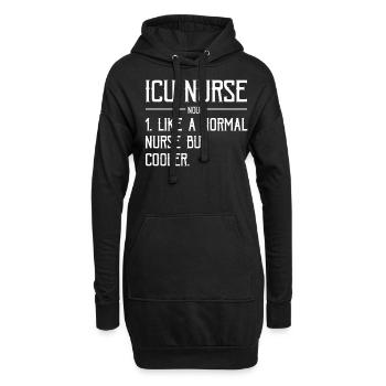 Registered Nurse Rn Medical Hospital Healthcare - Hoodie-Kleid - Schwarz - Vorne