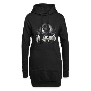 Antagonist Böser Schurkenschurke - Hoodie-Kleid - Schwarz - Vorne