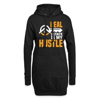 Immobilienmakler Beruf Geschenk - Hoodie-Kleid - Schwarz - Vorne