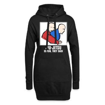 BJJ Brasilian Ju-Jitsu Jiu-Jitsu - Hoodie-Kleid - Schwarz - Vorne
