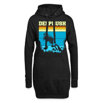 Plongée sous-marine, Plongée sous-marine, Vacances en mer - Sweat-shirt à capuche long Femme - noir - Devant