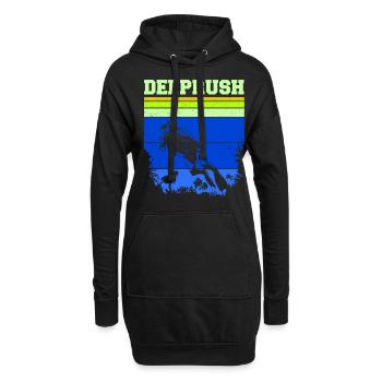 Plongée sous-marine, Plongée sous-marine, Vacances en mer - Sweat-shirt à capuche long Femme - noir - Devant