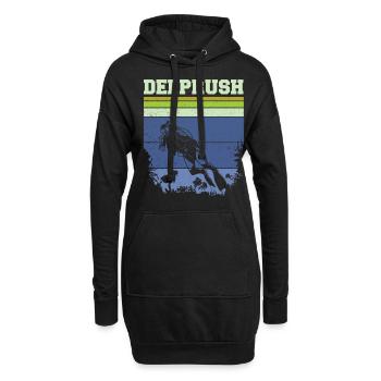 Plongée sous-marine, Plongée sous-marine, Vacances en mer - Sweat-shirt à capuche long Femme - noir - Devant