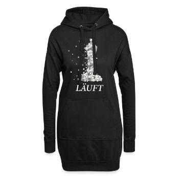 Schach Schachtunier Läufer Läuft Schachfigur - Hoodie-Kleid - Schwarz - Vorne