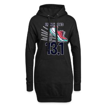 From Here To 13.1 2 - Hoodie-Kleid - Schwarz - Vorne