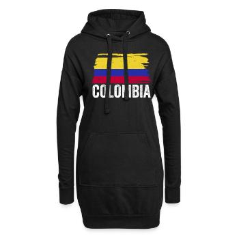 Kolumbien Land Kolumbianische Flagge - Hoodie-Kleid - Schwarz - Vorne