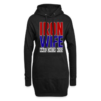 Ironwife, Haul Cheer Baiser 2 - Sweat-shirt à capuche long Femme - noir - Devant
