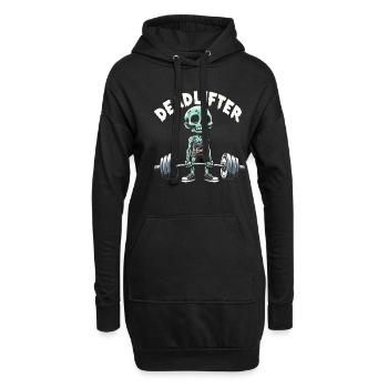 Zombie Deadlifter Deadlift Bodybuilding Workout - Hoodie-Kleid - Schwarz - Vorne