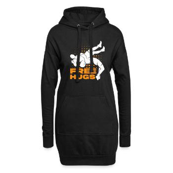Lutteur lutteur Fight Wrestling Ringer cadeau - Sweat-shirt à capuche long Femme - noir - Devant