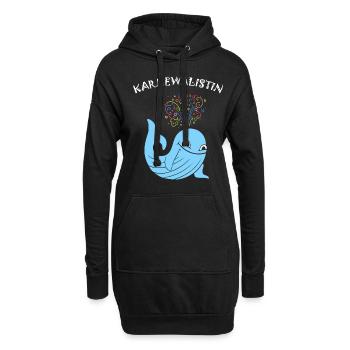 Karnevalist Kölner Karneval Fasching Konfetti Köln - Hoodie-Kleid - Schwarz - Vorne