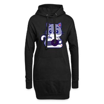 Drôle Photographie Photographe Photographe Cadeau - Sweat-shirt à capuche long Femme - noir - Devant