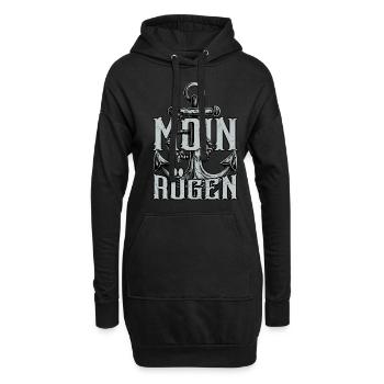 Moin Rügen - Hoodie-Kleid - Schwarz - Vorne