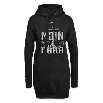 Moin Föhr - Hoodie-Kleid - Schwarz - Vorne