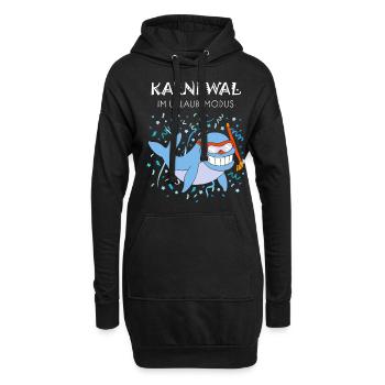 Karneval Konfetti Urlaub Sommerferien Mallorca - Hoodie-Kleid - Schwarz - Vorne