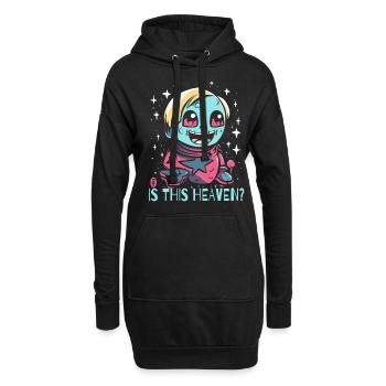 Est-ce que c’est le paradis, une poupée d’anime folle - Sweat-shirt à capuche long Femme - noir - Devant