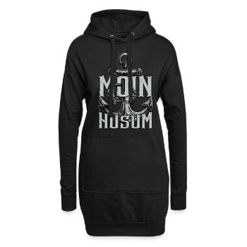 Moin Husum - Hoodie-Kleid - Schwarz - Vorne