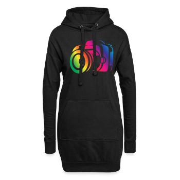 Drôle Photographie Photographe Photographe Cadeau - Sweat-shirt à capuche long Femme - noir - Devant