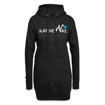 Carneval, Carnaval, Carnaval, Confettis, Remplacement de Costume - Sweat-shirt à capuche long Femme - noir - Devant