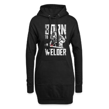 Lustiges Schweißer Geschenk - Hoodie-Kleid - Schwarz - Vorne
