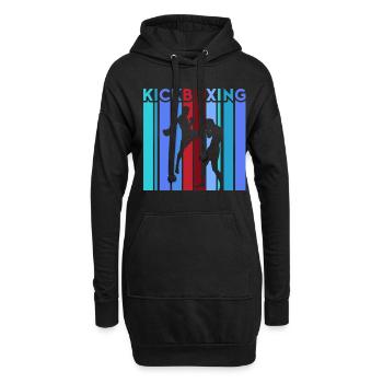Kickboxer Arts martiaux Kickboxing Kickboxen - Sweat-shirt à capuche long Femme - noir - Devant