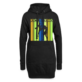 Kickboxer Arts martiaux Kickboxing Kickboxen - Sweat-shirt à capuche long Femme - noir - Devant