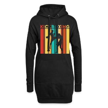 Kickboxer Arts martiaux Kickboxing Kickboxen - Sweat-shirt à capuche long Femme - noir - Devant