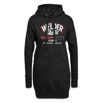 Lustiges Schweißer Geschenk - Hoodie-Kleid - Schwarz - Vorne