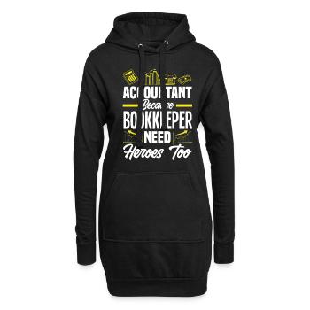 Drôle de cadeau comptable de conseiller fiscal - Sweat-shirt à capuche long Femme - noir - Devant