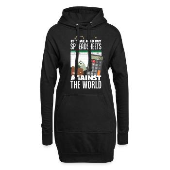 Drôle de cadeau comptable de conseiller fiscal - Sweat-shirt à capuche long Femme - noir - Devant