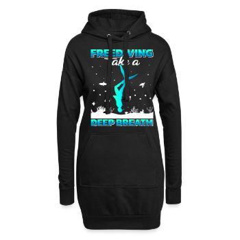 Plongée, Apnée Plongée, Apnée No Limit Apnée Apnée - Sweat-shirt à capuche long Femme - noir - Devant